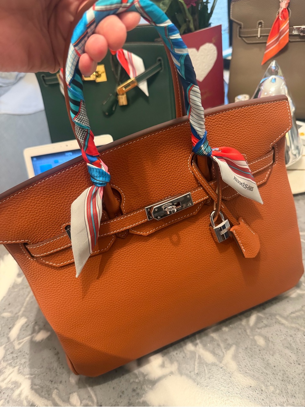 H bag style “Birkin” inspired 35